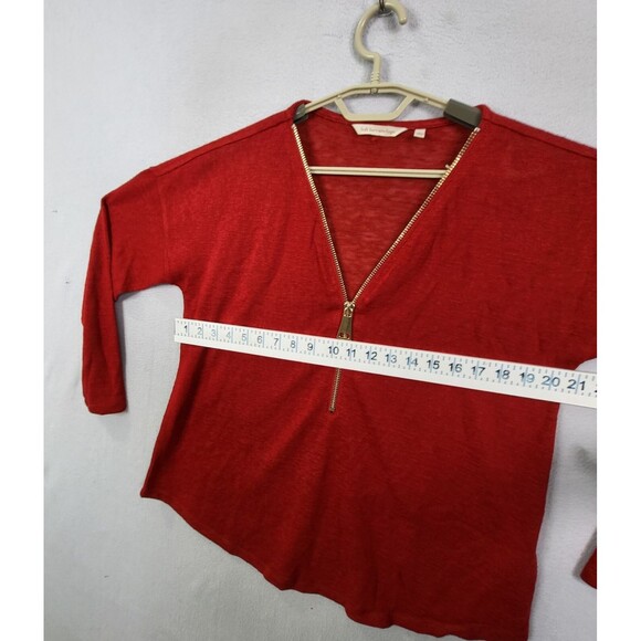 Soft Surroundings Valentina Sweater Top Womens Large Zip Long Sleeve Lightweight - Picture 11 of 15